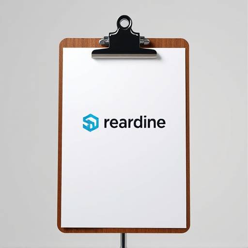 Uma prancheta com um projeto de branding mostrando diferentes elementos visuais e textuais.